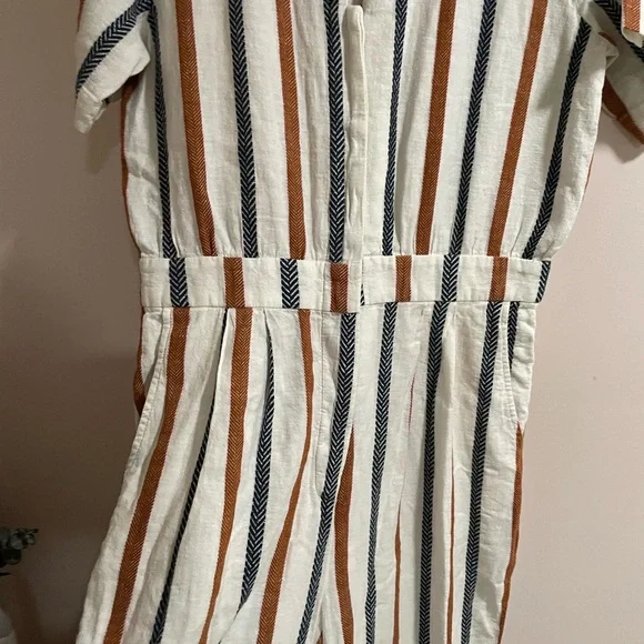 Trovata Birds of Paradis Bella Stripe Crop Jumpsuit - Picture 6 of 9